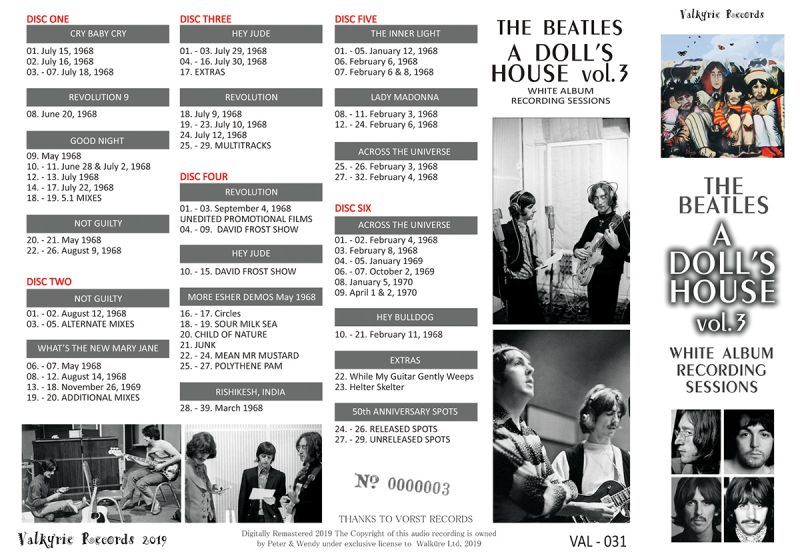 THE BEATLES / A DOLL'S HOUSE VOL.3 【6CD】