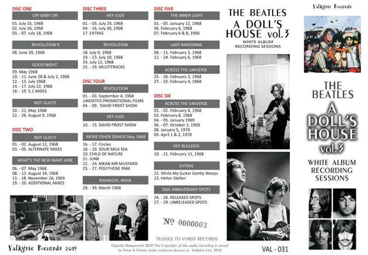 THE BEATLES / A DOLL'S HOUSE VOL.3 【6CD】