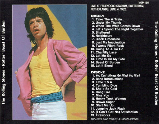 VGP-125 THE ROLLING STONES / ROTTER BEAST OF BURDEN