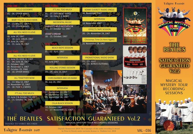 THE BEATLES / SATISFACTION GUARANTEED Vol.2 【5CD】