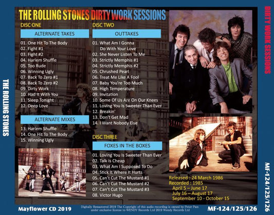 THE ROLLING STONES / DIRTY WORK SESSIONS 【3CD】