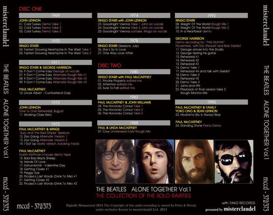 THE BEATLES / ALONE TOGETHER Vol.1 【2CD】