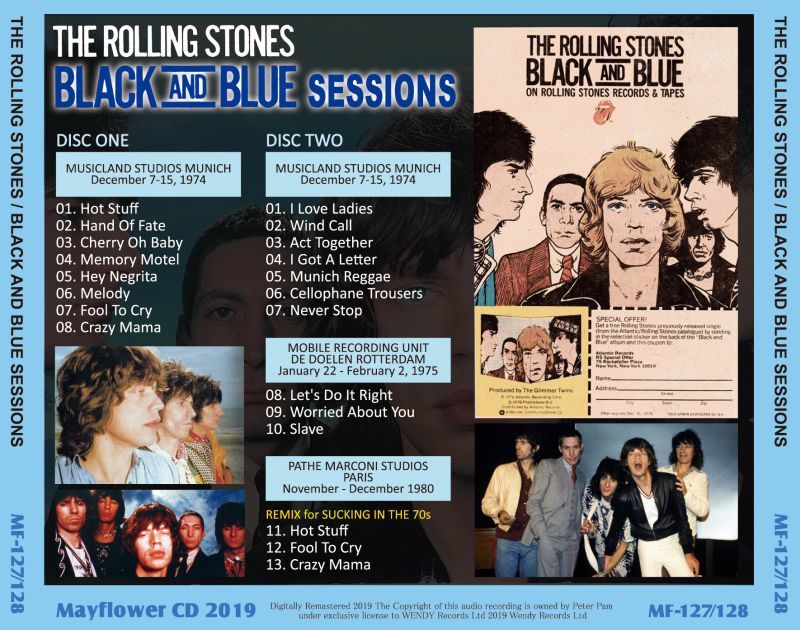 THE ROLLING STONES / BLACK AND BLUE SESSIONS 【2CD】