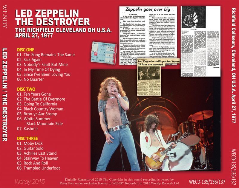 LED ZEPPELIN / THE DESTROYERS 1977 【6CD】