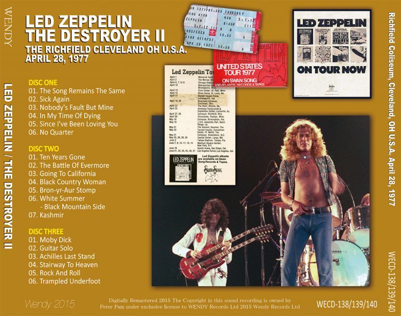 LED ZEPPELIN / THE DESTROYERS 1977 【6CD】