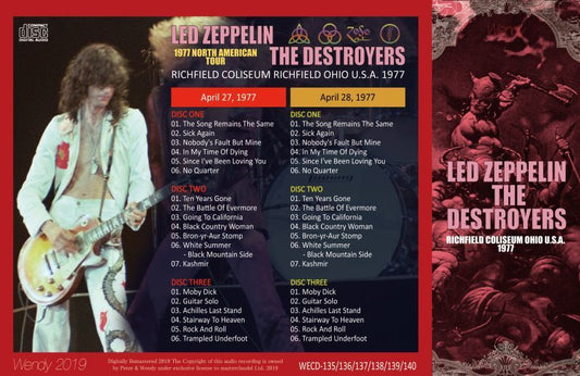 LED ZEPPELIN / THE DESTROYERS 1977 【6CD】