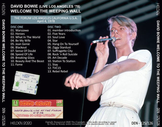 DAVID BOWIE / WELCOME TO THE WEEPING WALL 2CD