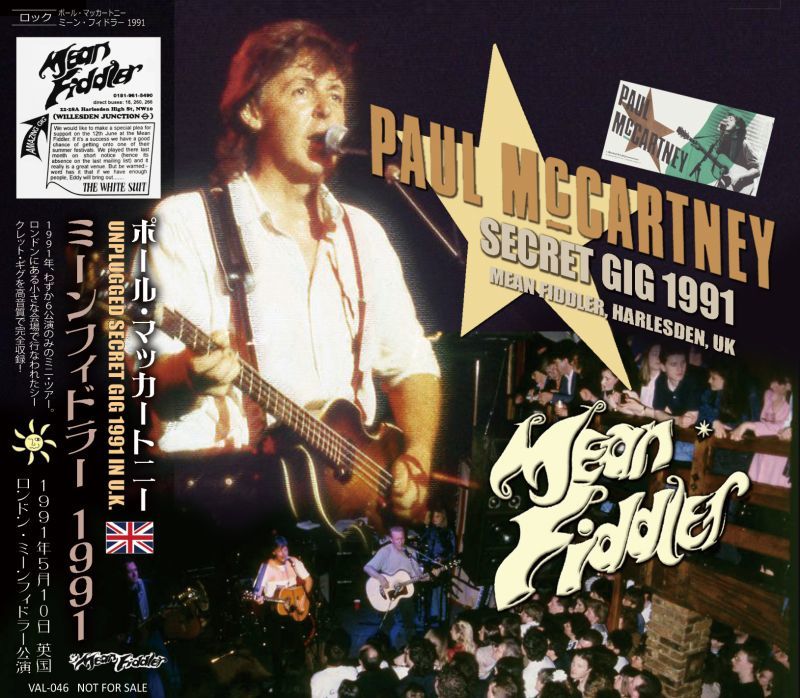 PAUL McCARTNEY 1991 MEAN FIDDLER 2CD