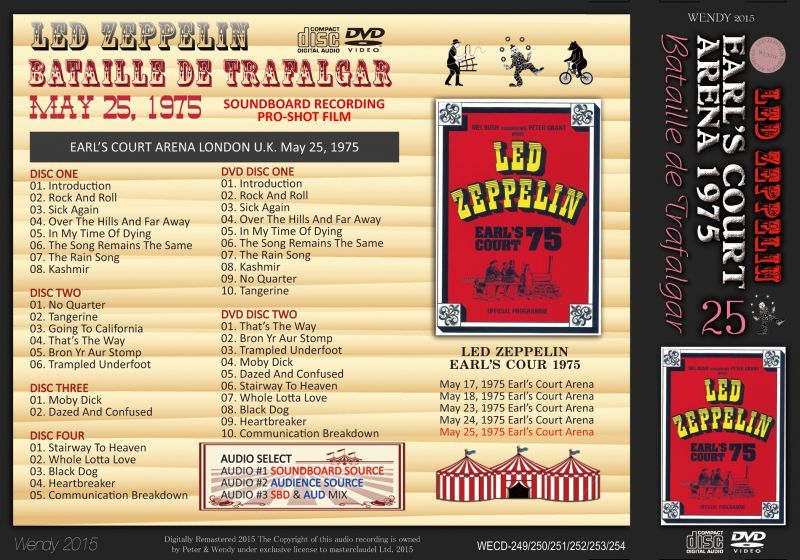 LED ZEPPELIN / EARL'S COURT May 25, 1975 【4CD+2DVD】