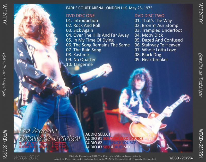 LED ZEPPELIN / EARL'S COURT May 25, 1975 【4CD+2DVD】