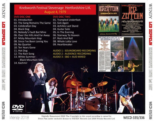 LED ZEPPELIN / KNEBWORTH 1st DAY 【2DVD】