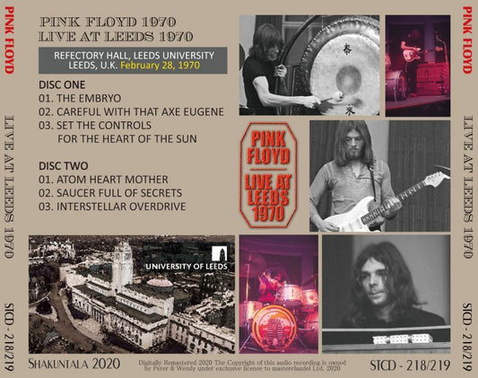 PINK FLOYD 1970 LIVE AT LEEDS 2CD
