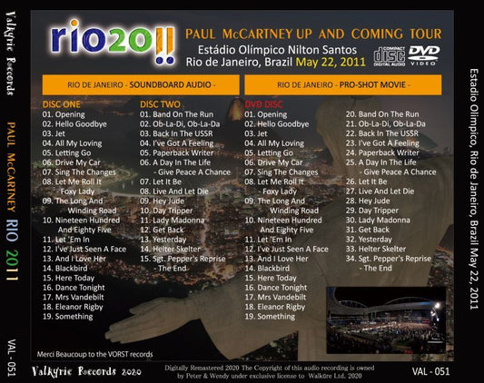 PAUL McCARTNEY 2011 RIO 2CD+DVD