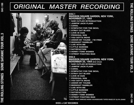 THE ROLLING STONES SOME SATANIC TOUR VOL.3 2CD DAC-199