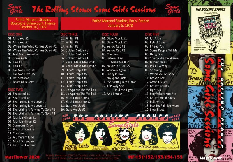 THE ROLLING STONES / SOME GIRLS SESSIONS 5CD