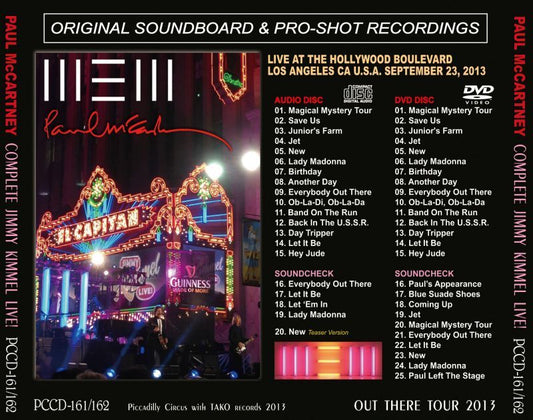 PAUL McCARTNEY / COMPLETE JIMMY KIMMEL LIVE! 【CD+DVD】