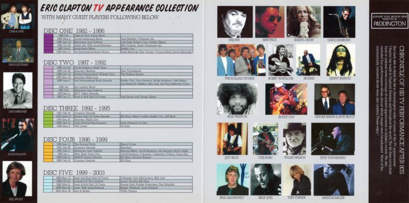 ERIC CLAPTON / TV APPEARANCE COLLECTION 【5CD】