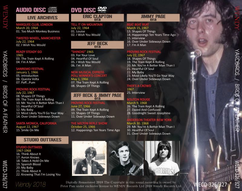 YARDBIRDS / BIRDS OF A FEATHER 【CD+DVD】