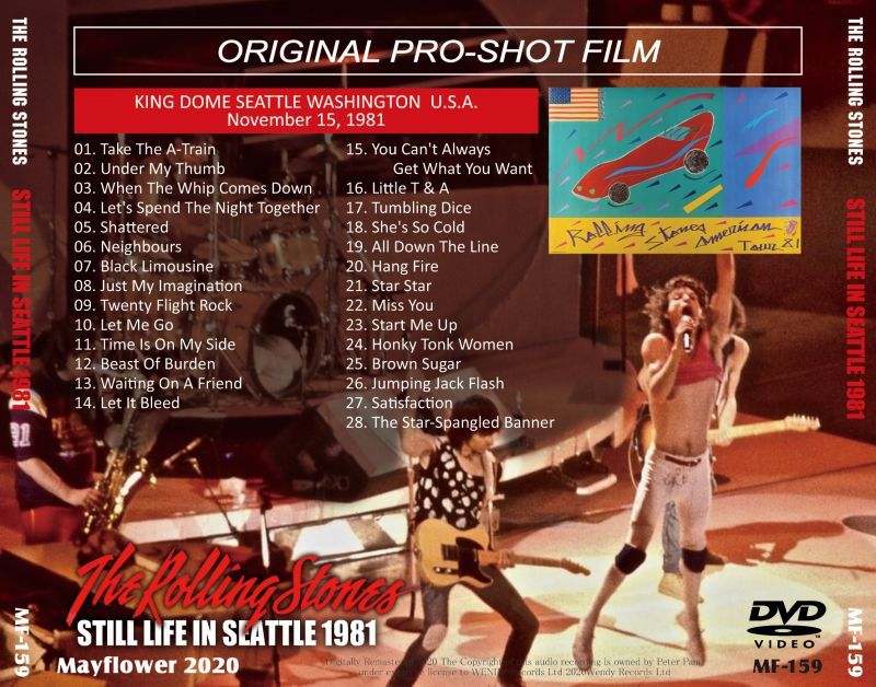 THE ROLLING STONES 1981 STILL LIFE IN SEATTLE DVD