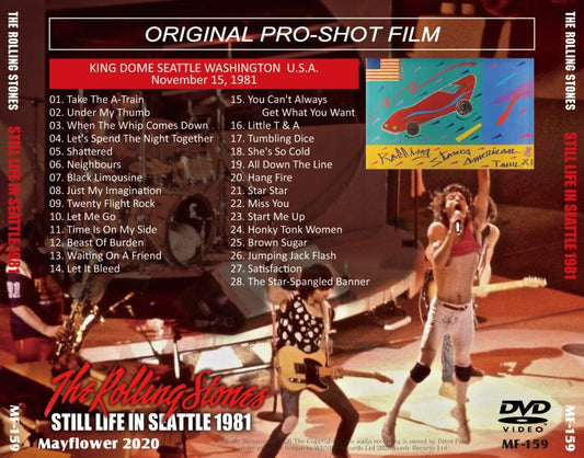 THE ROLLING STONES 1981 STILL LIFE IN SEATTLE DVD