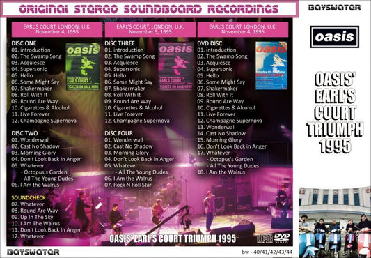 OASIS / 1995 OASIS' EARL'S COURT TRIUMPH (4CD+DVD)