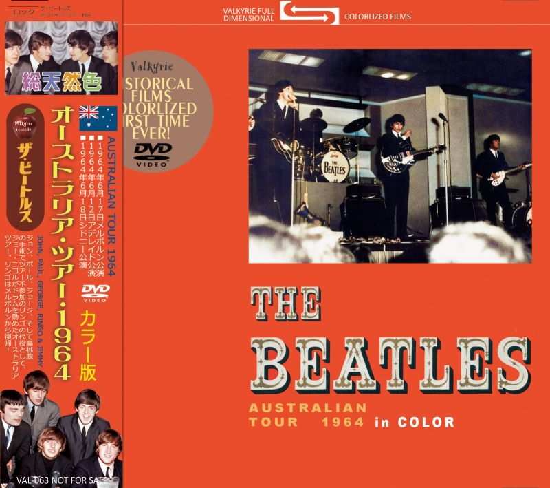 THE BEATLES AUSTRALIAN TOUR 1964 in COLOR DVD