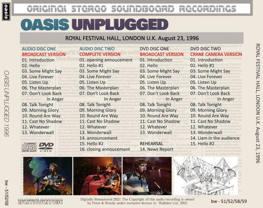 OASIS / 1996 UNPLUGGED 2CD+2DVD
