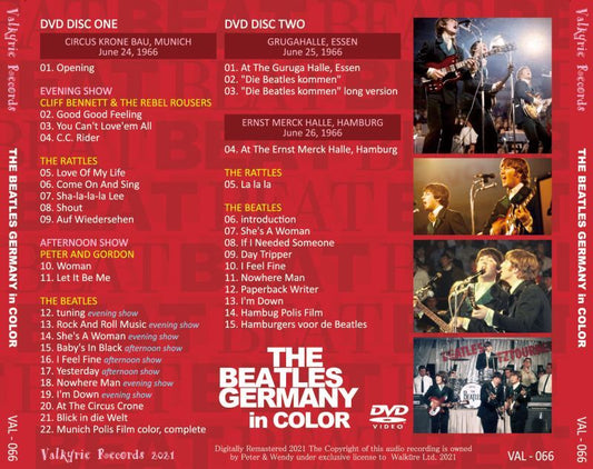 THE BEATLES 1966 GERMANY in COLOR 2DVD