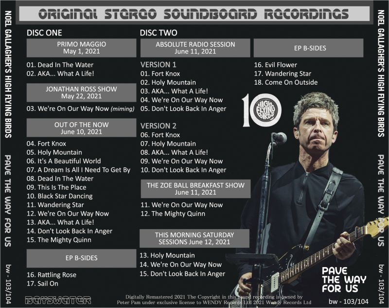 NOEL GALLAGHER 2021 PAVE THE WAY FOR US 2CD