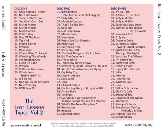 JOHN LENNON THE LOST LENNON TAPES VOL.2 3CD
