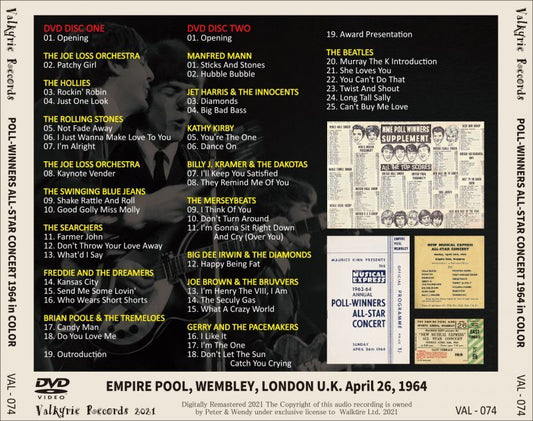 V.A. / 1964 POLL WINNERS ALL STAR CONCERT IN COLOR (2DVD)