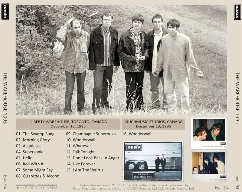 OASIS / THE WAREHOUSE 1995 (1CD)