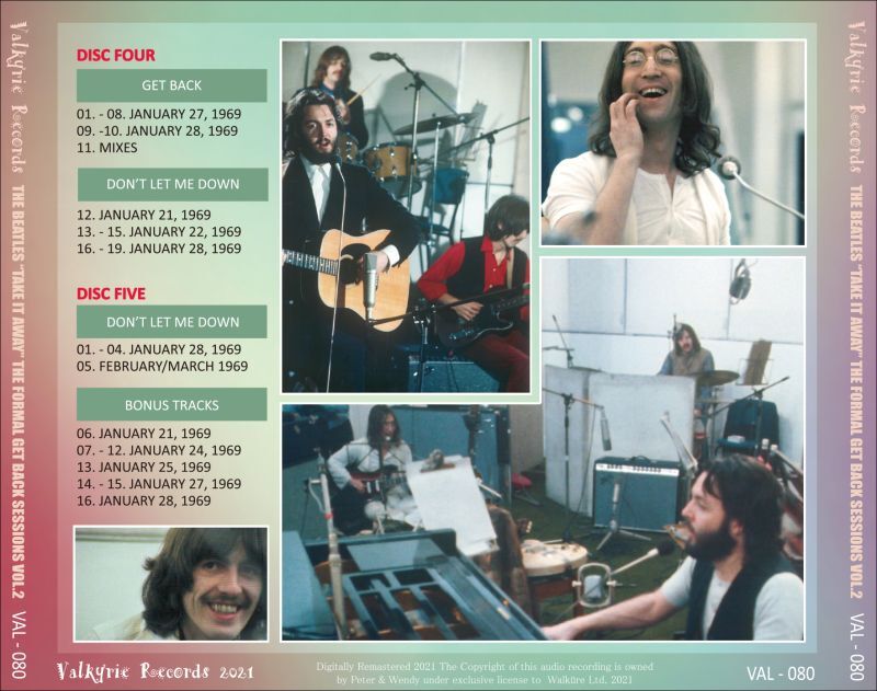 THE BEATLES / "TAKE IT GLYN" THE FORMAL GET BACK SESSIONS VOL.2 (5CD)