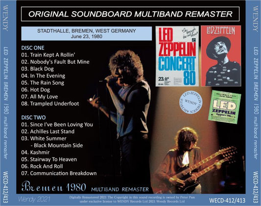 LED ZEPPELIN / BREMEN 1980 MULTIBAND REMASTER (2CD)