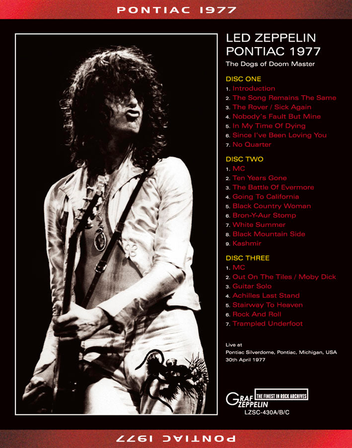 LED ZEPPELIN / PONTIAC 1977 (3CD)