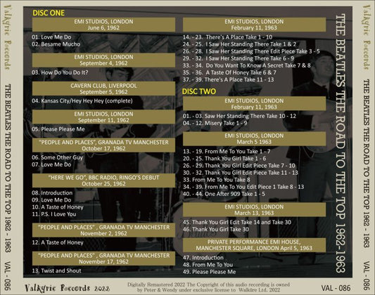 THE BEATLES / THE ROAD TO THE TOP 1962-1963 (2CD)