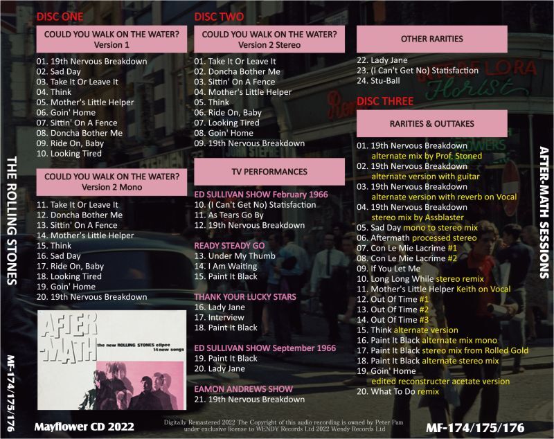 THE ROLLING STONES / AFTERMATH SESSIONS (3CD)