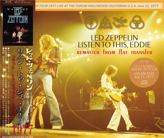 LED ZEPPELIN / LISTEN TO THIS, EDDIE 1977 REMASTER FROM FLAT TRANSFER (3CD)
