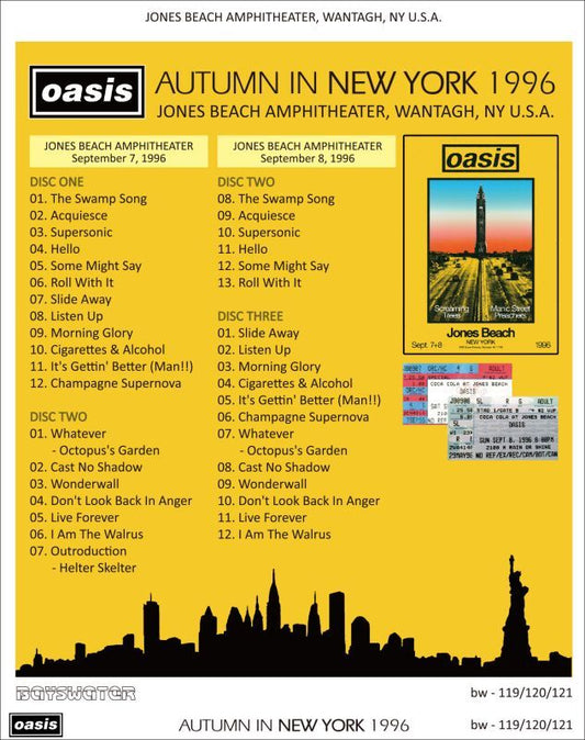 OASIS / 1996 AUTUMN IN NEW YORK (3CD)