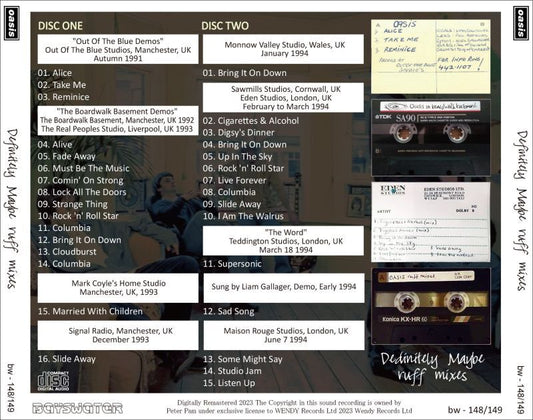 OASIS / DEFINITELY MAYBE RUFF MIXES (2CD)