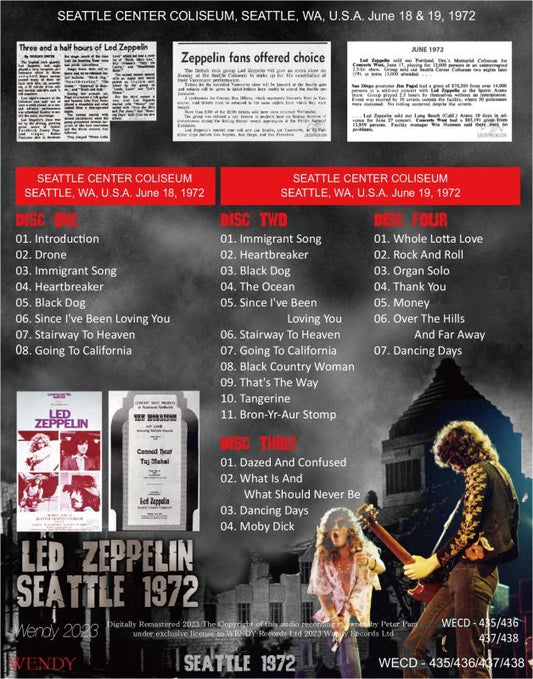 LED ZEPPELIN / 1972 SEATTLE (4CD)