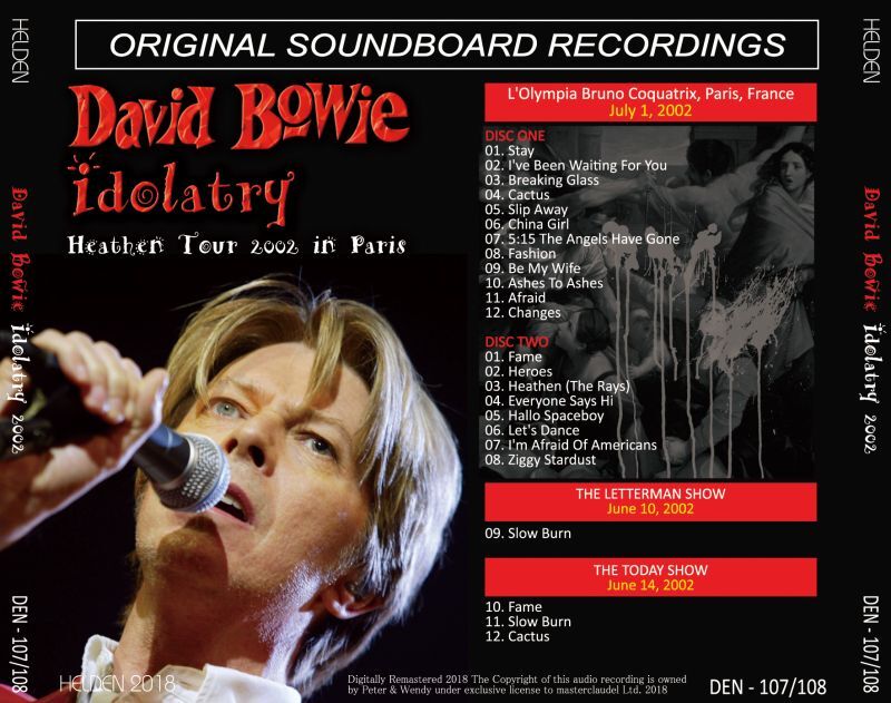 DAVID BOWIE / 2002 IDOLATRY (2CD)