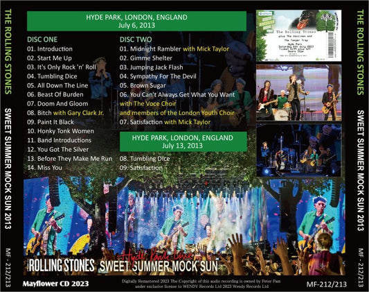 THE ROLLING STONES / 2013 SWEET SUMMER MOCK SUN (2CD)