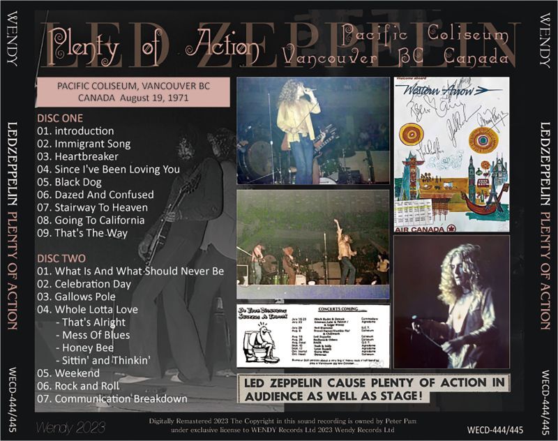 LED ZEPPELIN / 1971 PLENTY OF ACTION (2CD)