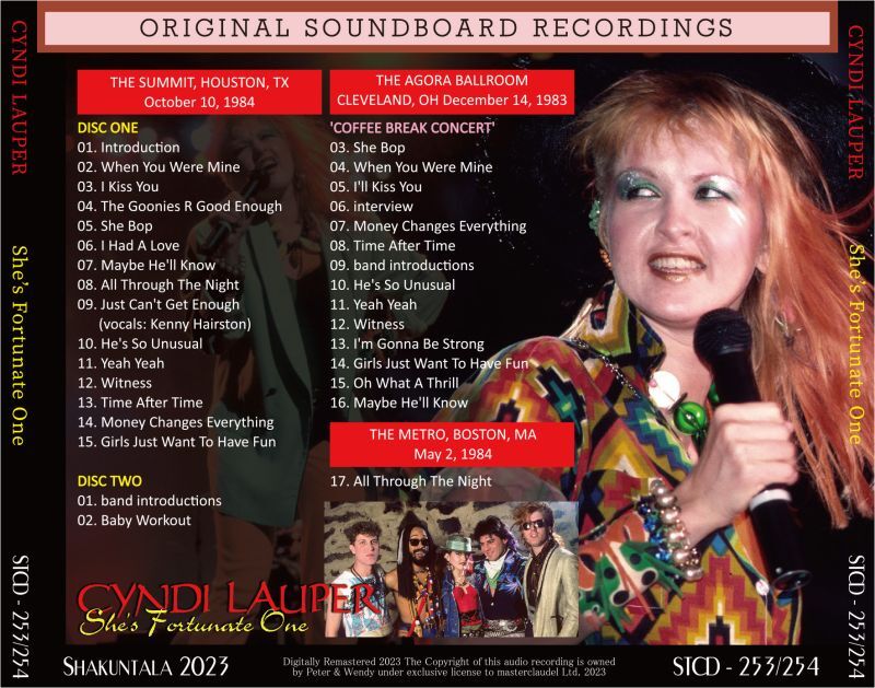 CYNDI LAUPER / 1984 SHE'S FORTUNATE ONE (2CD)