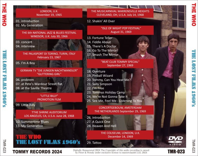 THE WHO / THE LOST FILMS 1960's (1DVD)