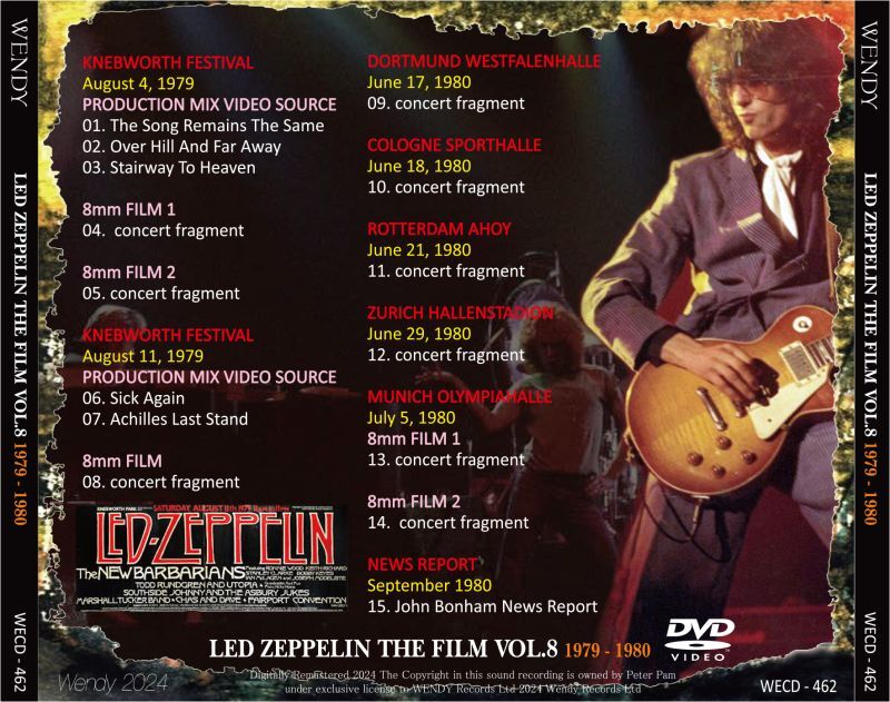 LED ZEPPELIN / THE FILM VOL.8 1979-1980 (1DVD)