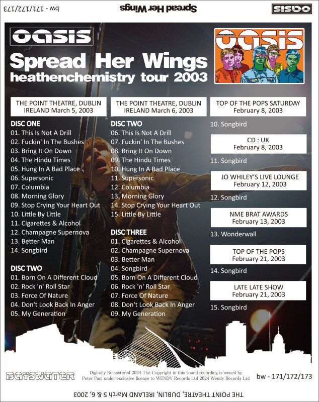 OASIS / 2003 SPREAD HER WINGS (3CD)