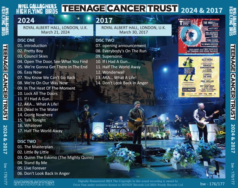 NOEL GALLAGHER / TEENAGE CANCER TRUST 2024 & 2017 (2CD)