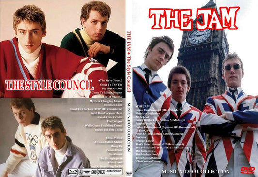 THE JAM / Paul Weller Colección de vídeos musicales de The Style Council (1 DVDR)